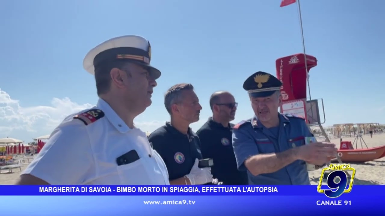 Margherita di Savoia - Bimbo morto in spiaggia, effettuata l'autopsia