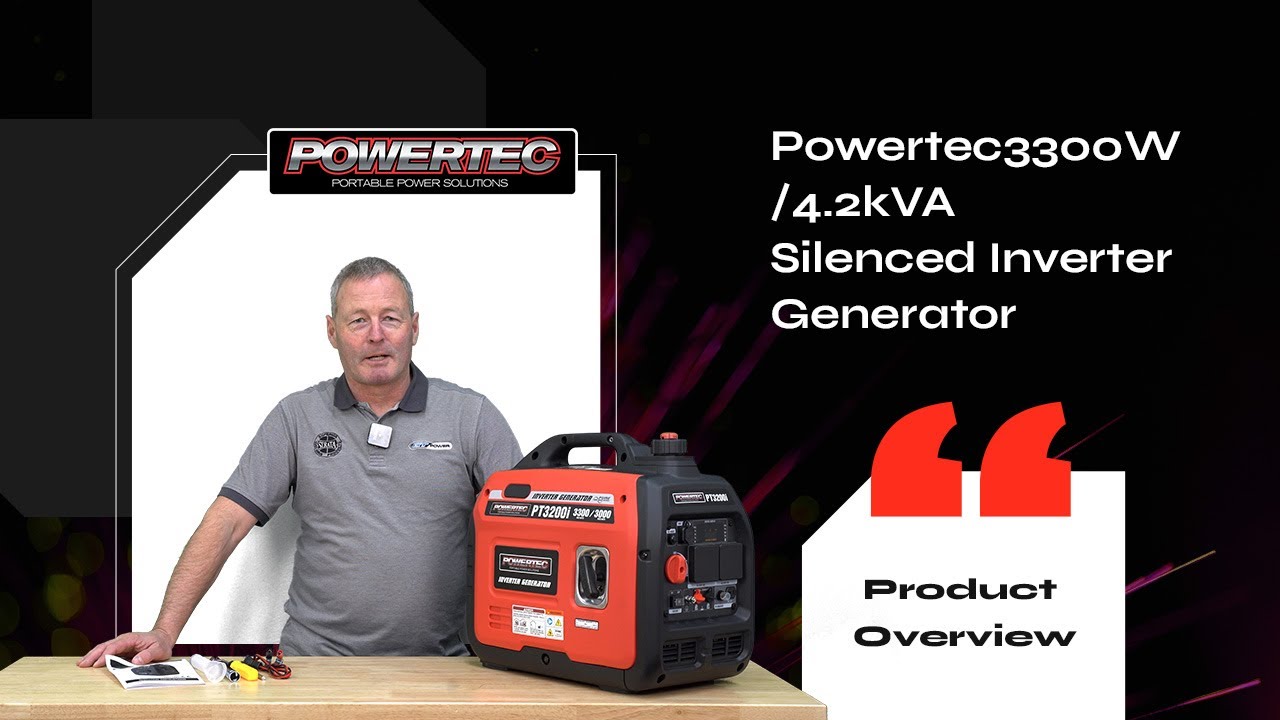 Powertec PT3200i Silenced Inverter Generator Overview
