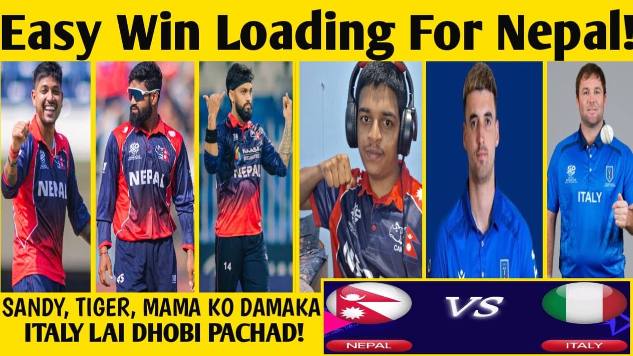 Nepal vs Italy: SANDY, TIGER & MAMA KO DHAMAKA! Nep🔥 | Easy Win for Nepal?!!! #nepalcricket