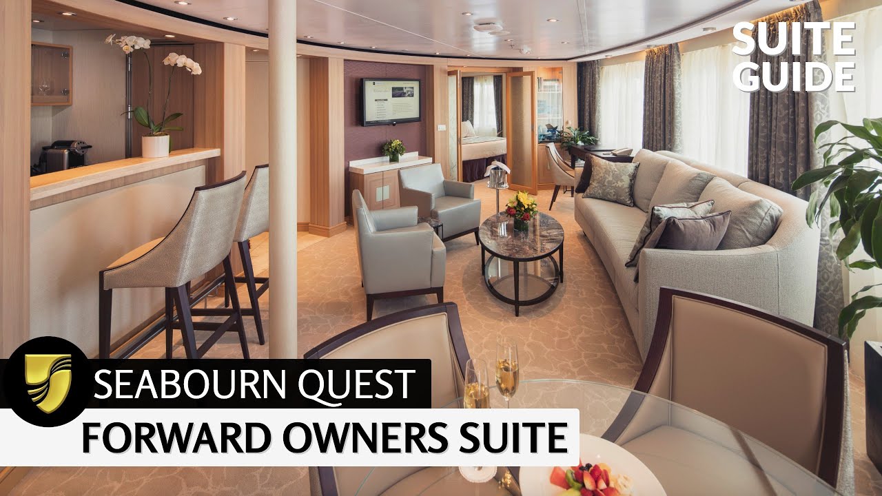 Seabourn Quest | Forward Owners Suite Full Walkthrough Tour | 4K