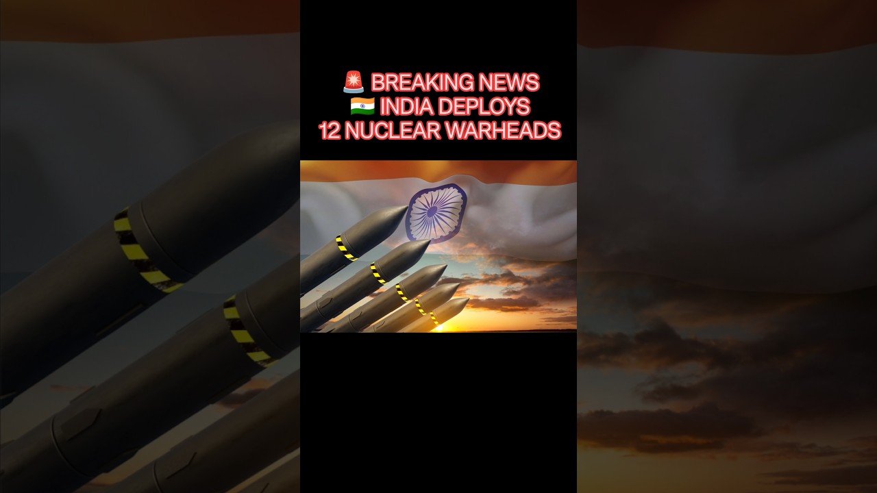 🇮🇳 India Deploys 12 Nuclear Warheads! | SIPRI Report 2026 #india #facts #nucleararms #nuclearcapable