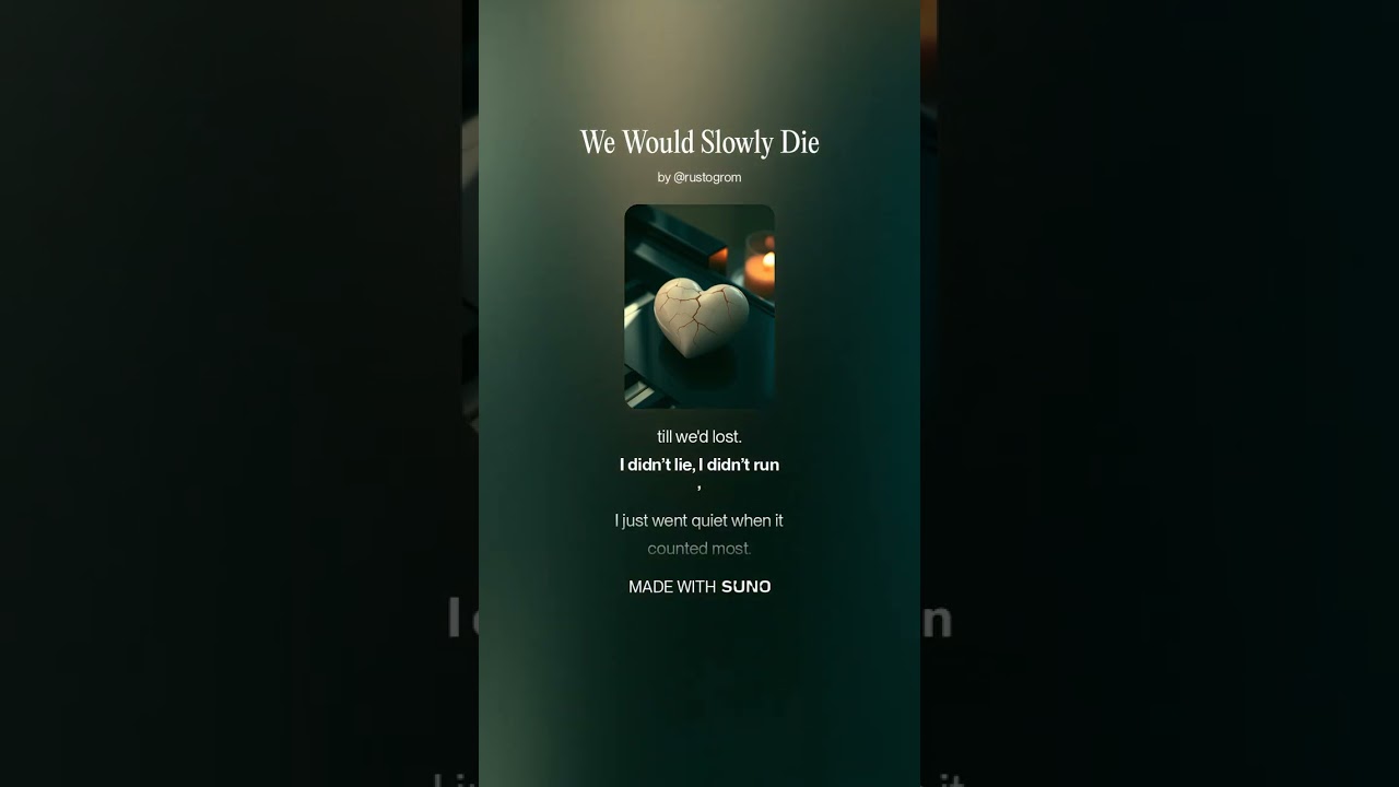We Would Slowly Die