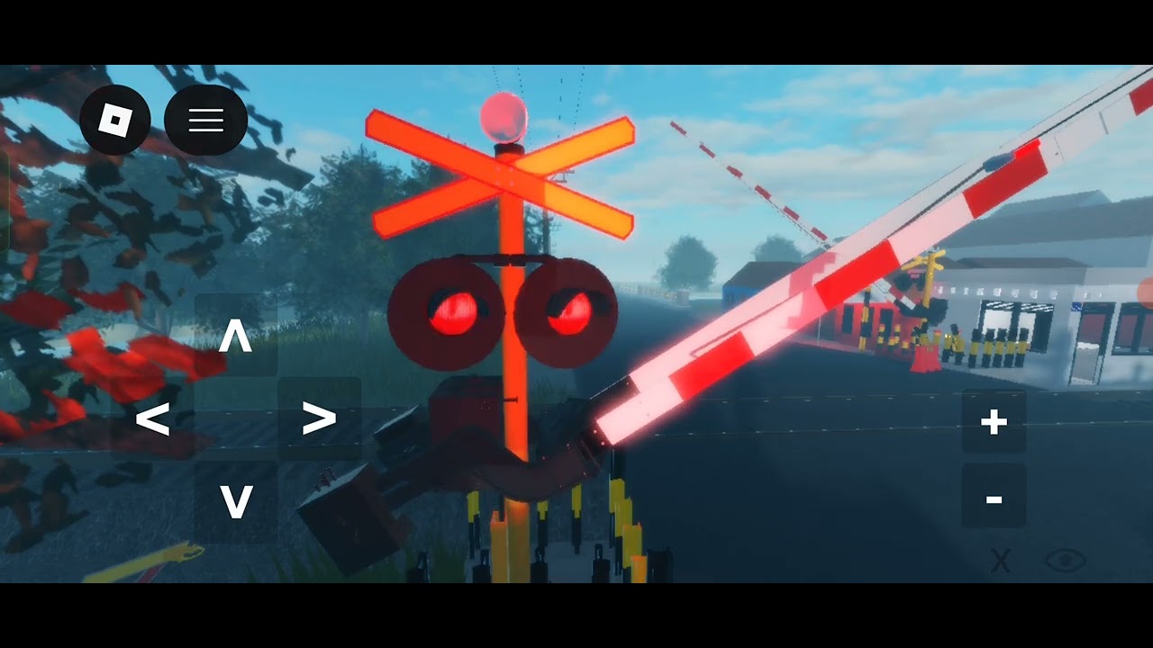 Perlintasan kereta api Jalan Raya Ciater (fiksi) JPL 252 #kai #roblox #keretaapi #games 
