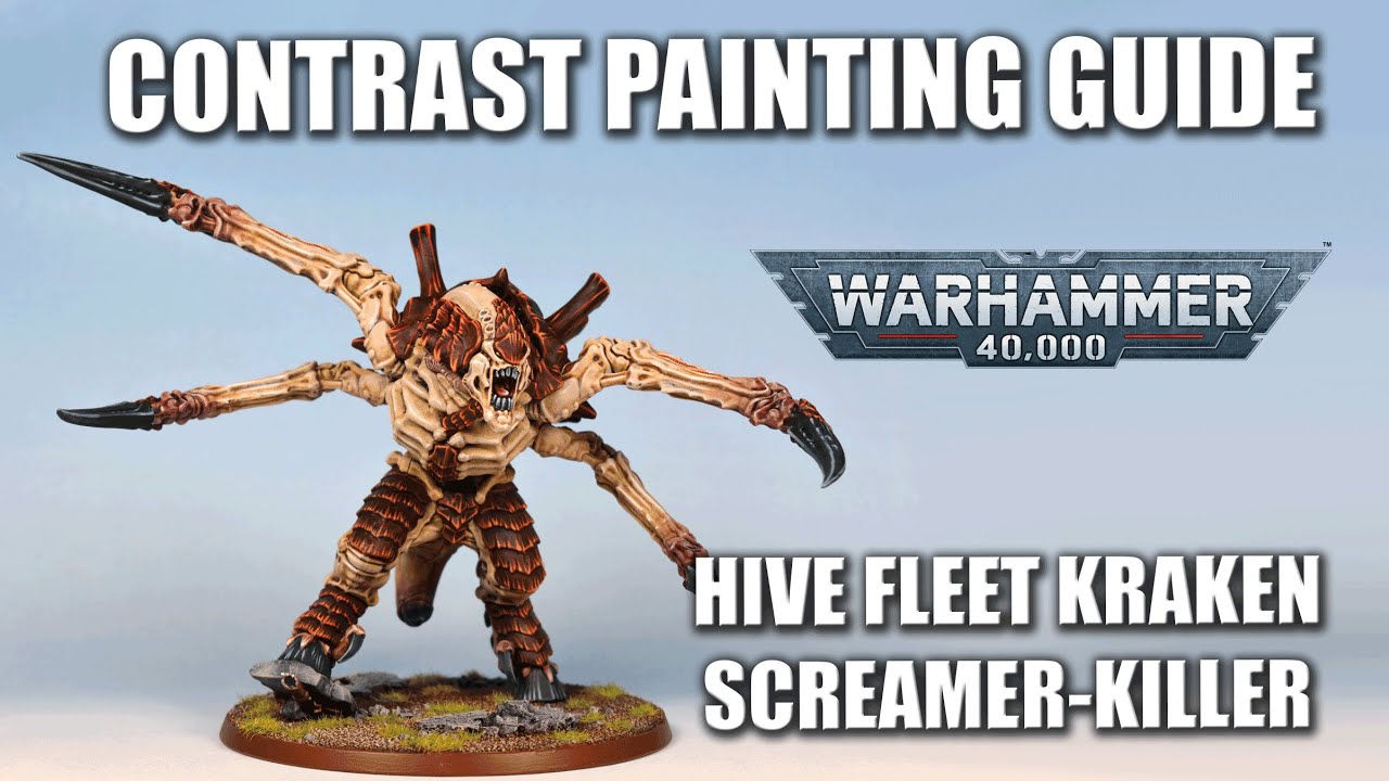 Contrast Painting Guide: Screamer-Killer from Leviathan in Hive Fleet Kraken Colors