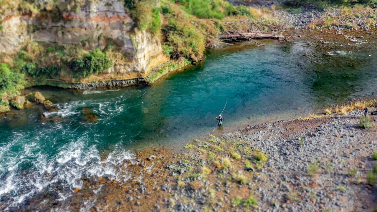 Euro Nymphing the Tongariro River in Early Winter