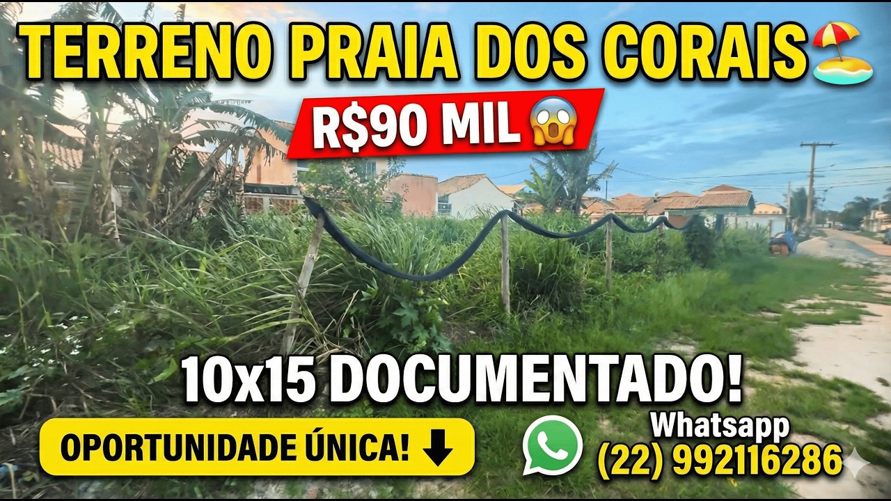 Vendo frações de terreno no Terramar,Praia dos Corais R$ 90 mil medida 10 x 15 documentadas