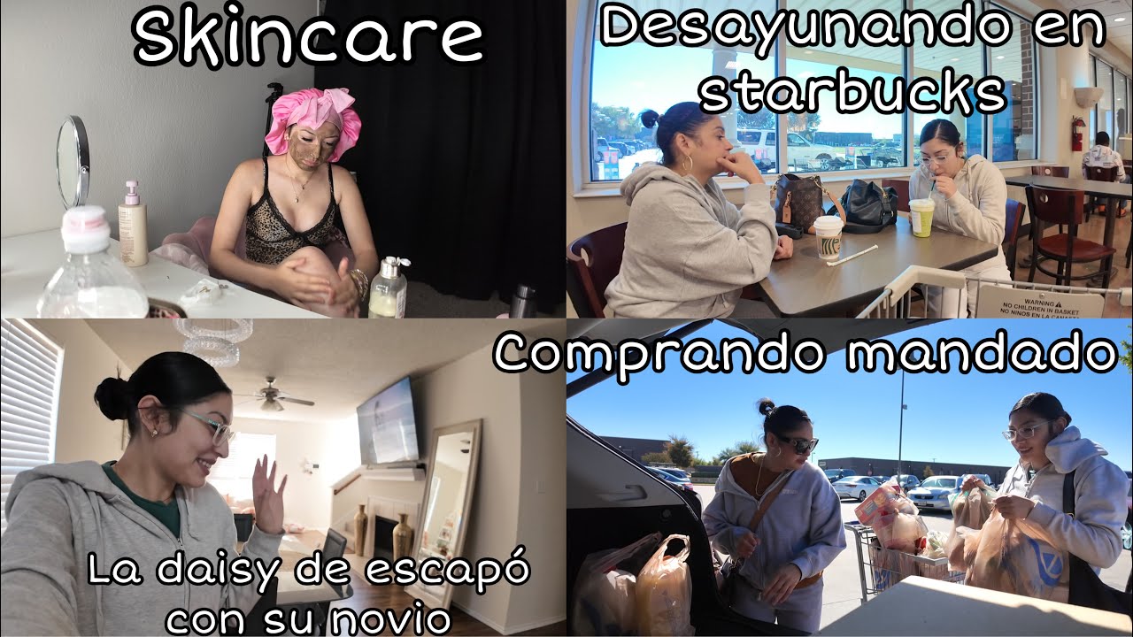 La daisy se escapó con su novio como es posible🤣| comprando mandado| desayunando en Starbucks🥰
