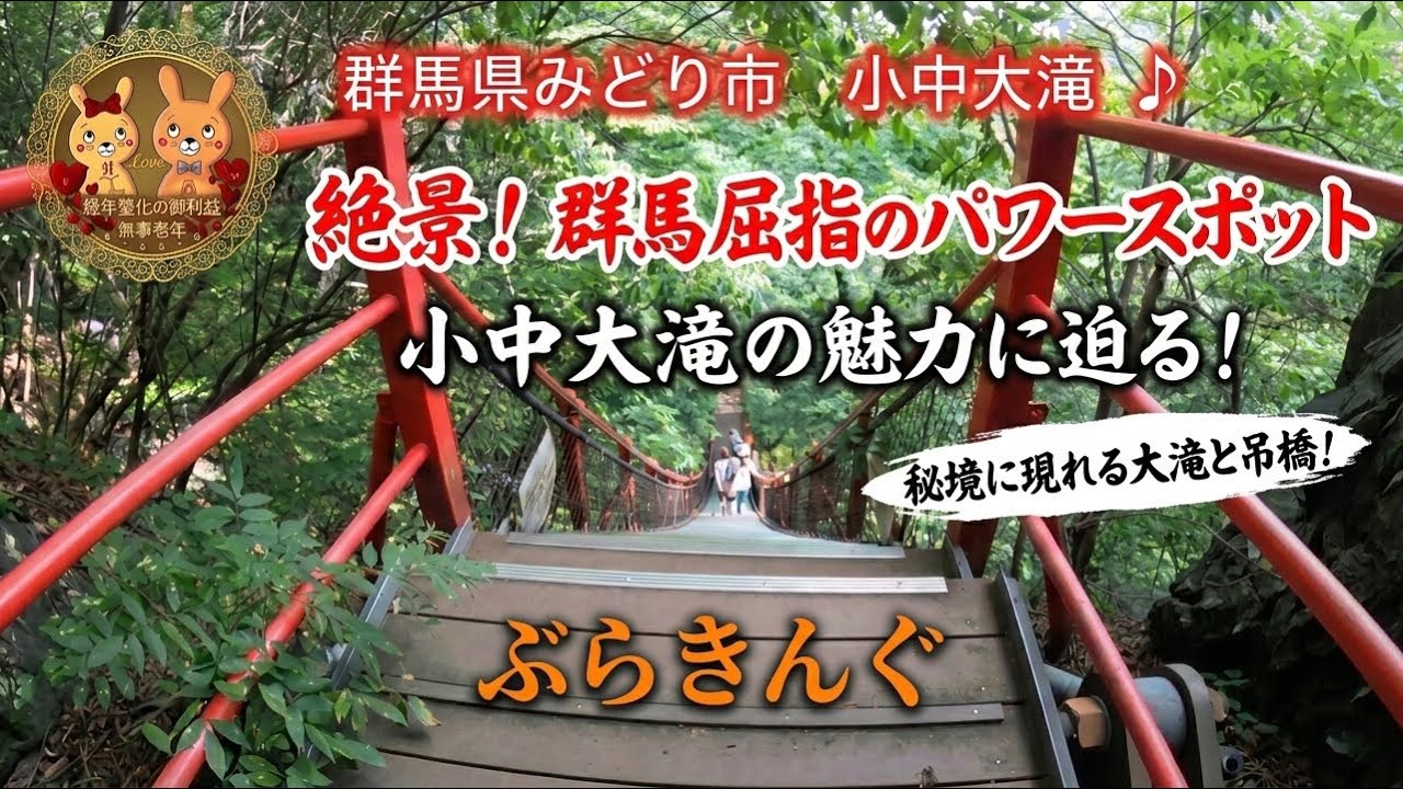 日本でも珍しい！最大傾斜44%の階段式吊橋を渡った先にある「小中大滝」が神々しすぎた❣️