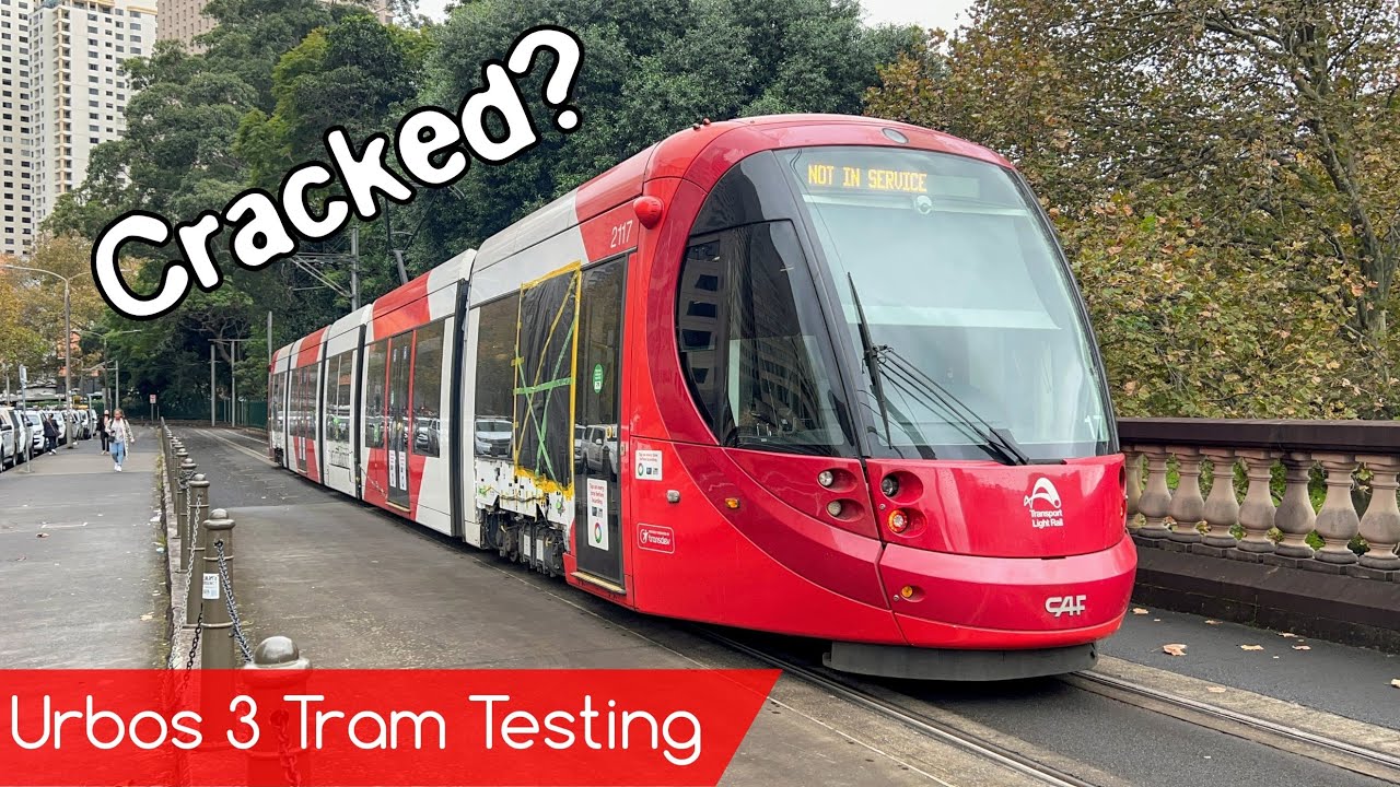 Sydney Light Rail Vlog 71: Cracked? CAF Urbos 3 Tram Testing