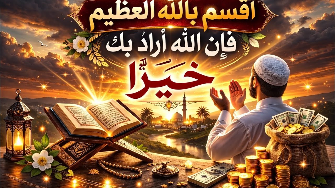 أقسم بالله…لو ظهرت لك هذه الرسالة وقررت أن تفتحها…فاعلم أن الله أراد بك خيرًا عظيمًا ❤️