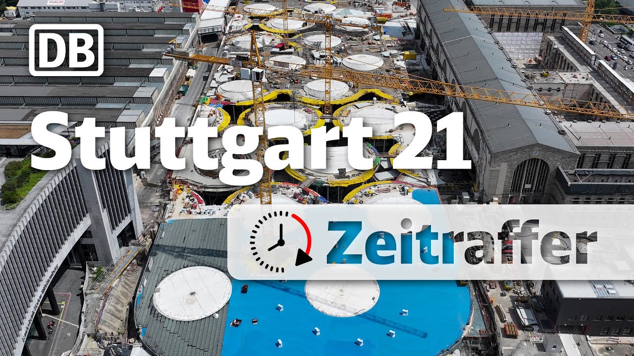 Stuttgart 21: Zeitraffer Talquerung 2022/2023 &ndash; Alle Kelchst&uuml;tzen betoniert