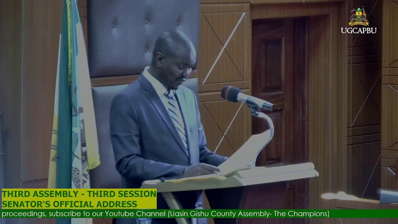 THIRD ASSEMBLY - SENATOR'S OFFICIAL ADDRESS