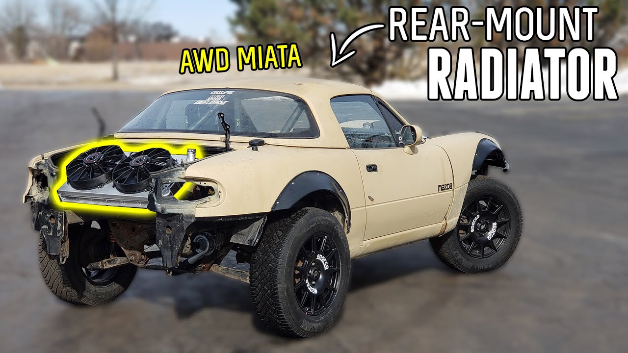 AWD Miata Gets a REAR MOUNT RADIATOR!