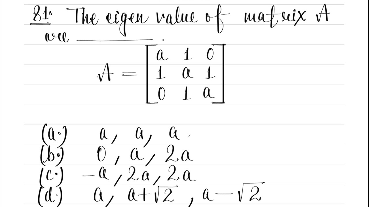 Linear Algebra Problem 81