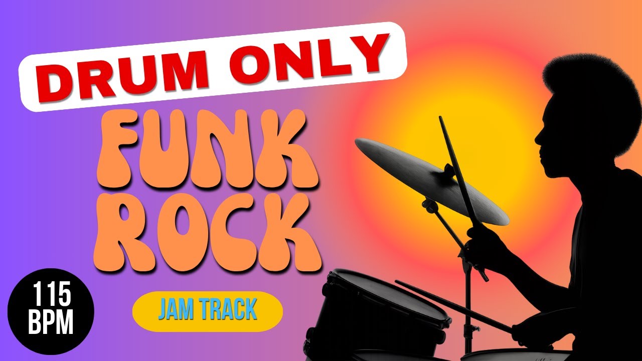 115 BPM | Funk Rock Drum-Only Jam Track – Syncopated Pocket Groove | Guitar Jam Backing Track