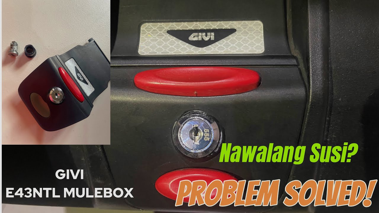 How to Change GIVI Lock | E43NTL MULEBOX | GIVI Topbox |  Lock repair & Replacement | Drawer Lock.
