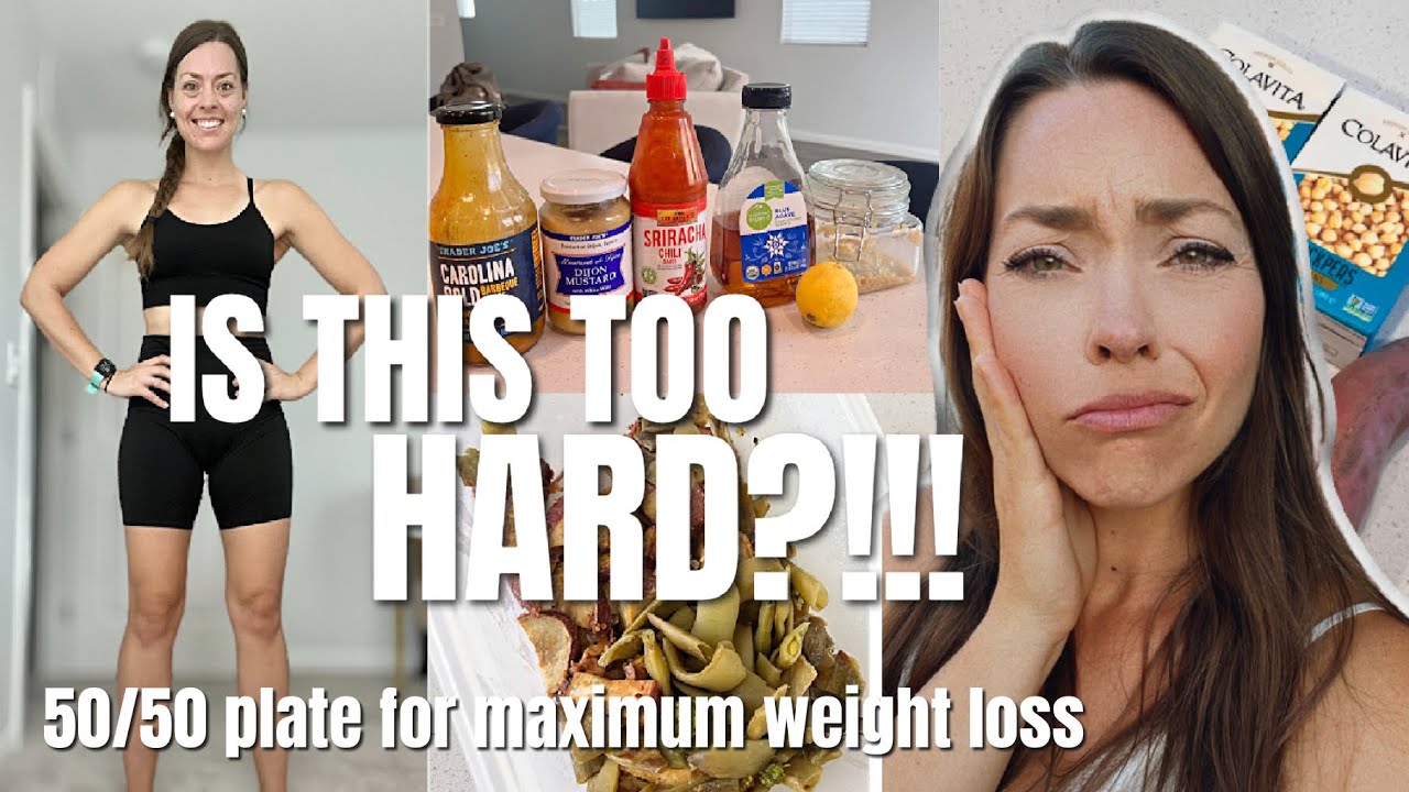 Eating the 50/50 Plate Method for Maximum Weight Loss for 30 DAYS?!! Week 1 Recap
