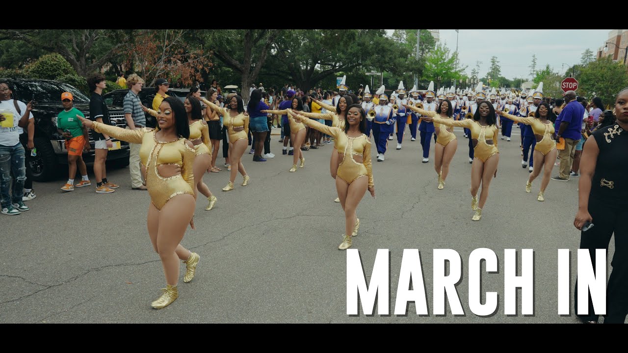 March In/Entrance 🔥 | Alcorn State Marching Band and The World Renowned Golden Girls 2023 | vs USM