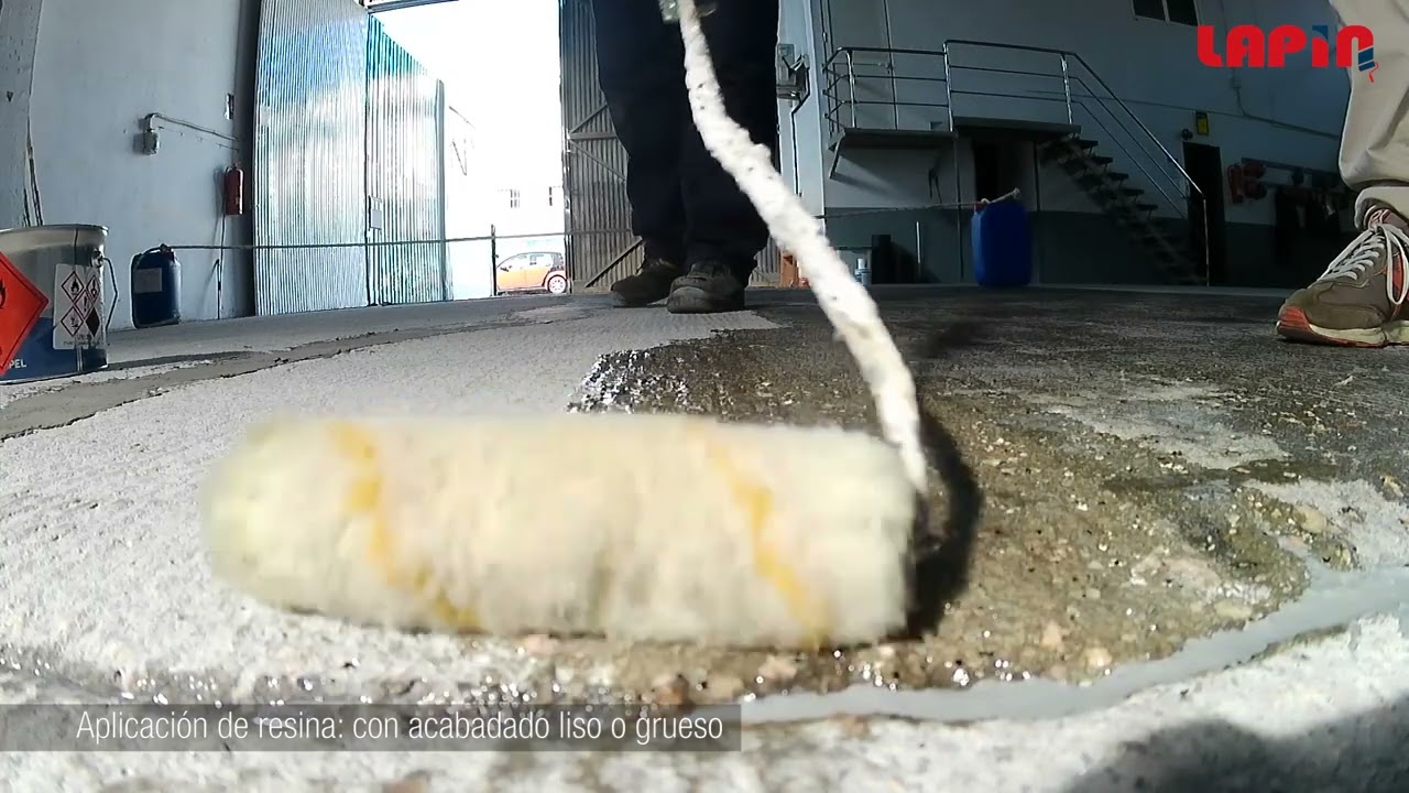Suelo resina poliuretano nave industrial Vigo