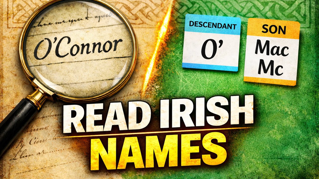 Ó vs Mac/Mc: What Irish Name Prefixes Really Mean (Most People Get This Wrong)