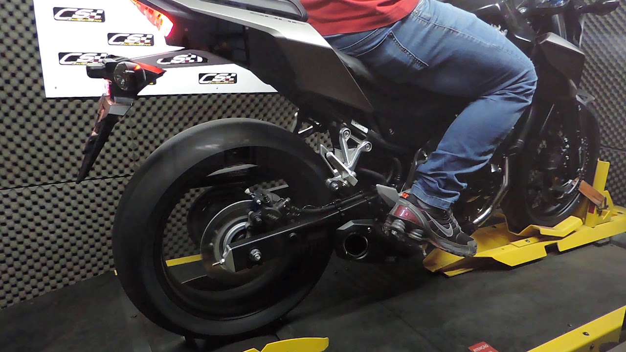 Honda CB500 2017-up CS Racing Exhaust Dyno Sound