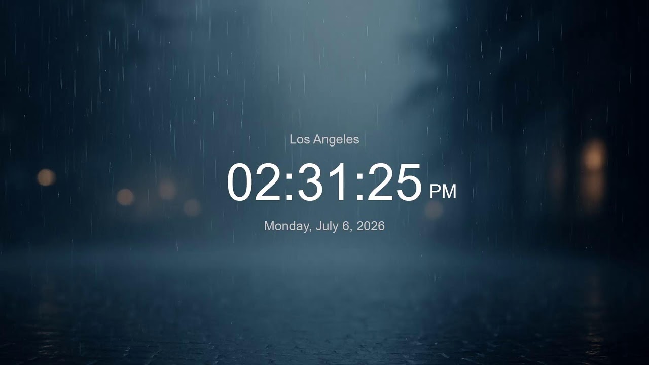 🔴 LIVE | Clock / Time in Los Angeles now / LIVE Los Angeles / what time is it now
