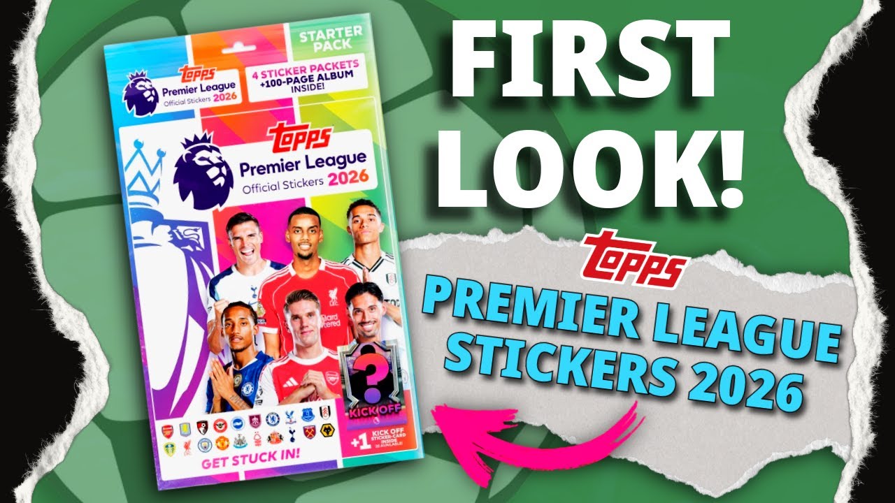 We Open the NEW Topps Premier League 2026 Sticker Album! ⚽📘 (Full Walkthrough)