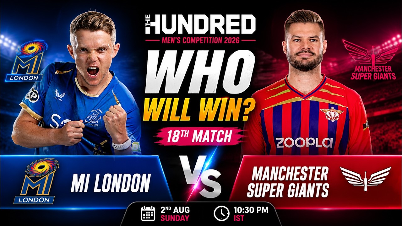 MI London vs MSG 18th Match Prediction, Who Will Win? | The Hundred 2026, MIL vs MSG