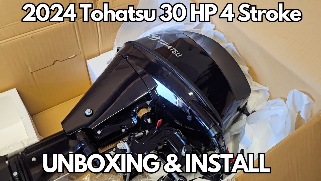 2024 Tohatsu 30hp MFS30D Outboard Motor - Unboxing and Install on 14ft Jon Boat