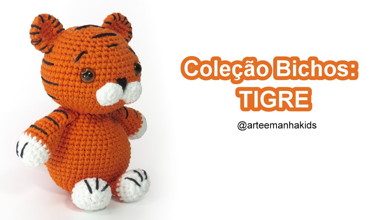 Coleção Bichos: Tigre #17  -  por @ArteeManhaKids