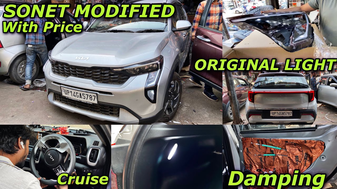 2024 KIA SONET HTK(O) FULLY MODIFIED WITH PRICE | SONET MODIFICATION | KIA SONET MODIFIED