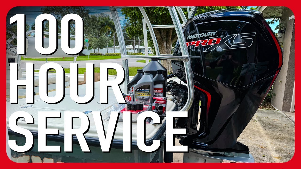 Mercury Pro XS 115HP 100 or 300 Hour Service How To | Mako 18LTS