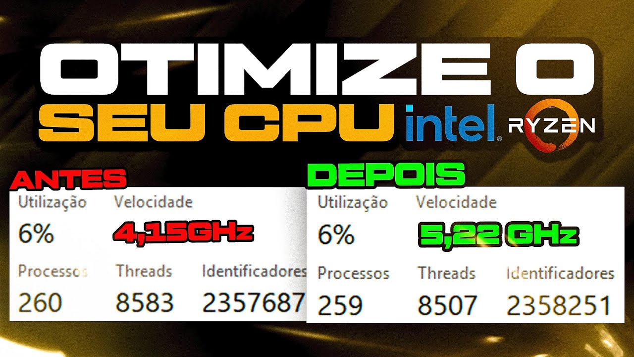 COMO OTIMIZAR O CPU E TER MAIS DESEMPENHO NOS JOGOS ! MELHORAR PROCESSADOR E MAIS FPS NOS JOGOS!