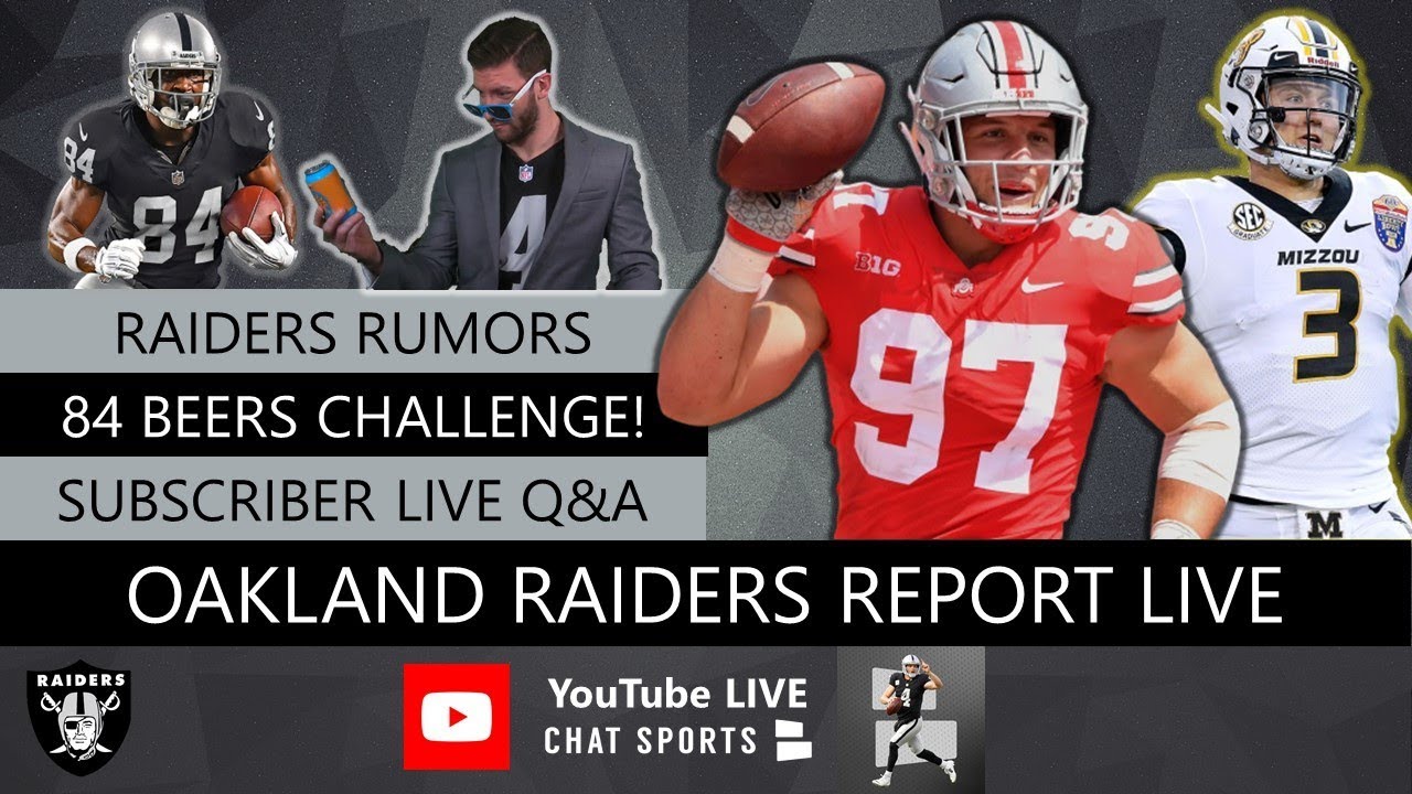 Oakland Raiders Report LIVE Rumors, Mailbag Plus DRUNK Q&A With Mitchell Renz (4/2/19)