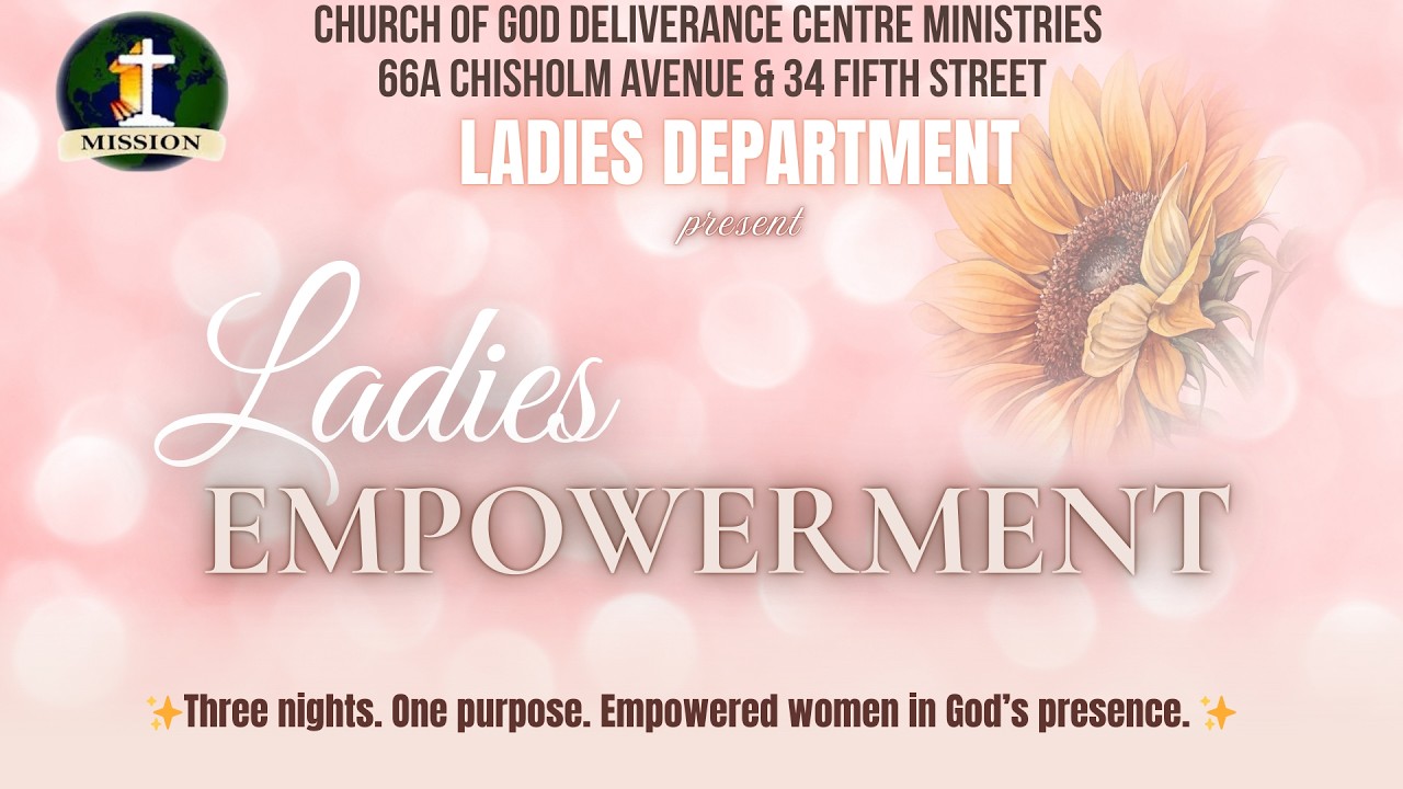 Welcome to our Ladies Empowerment 2026 [Night 3] February 25, 2026 | 66A Chisholm Avenue, Kingston.