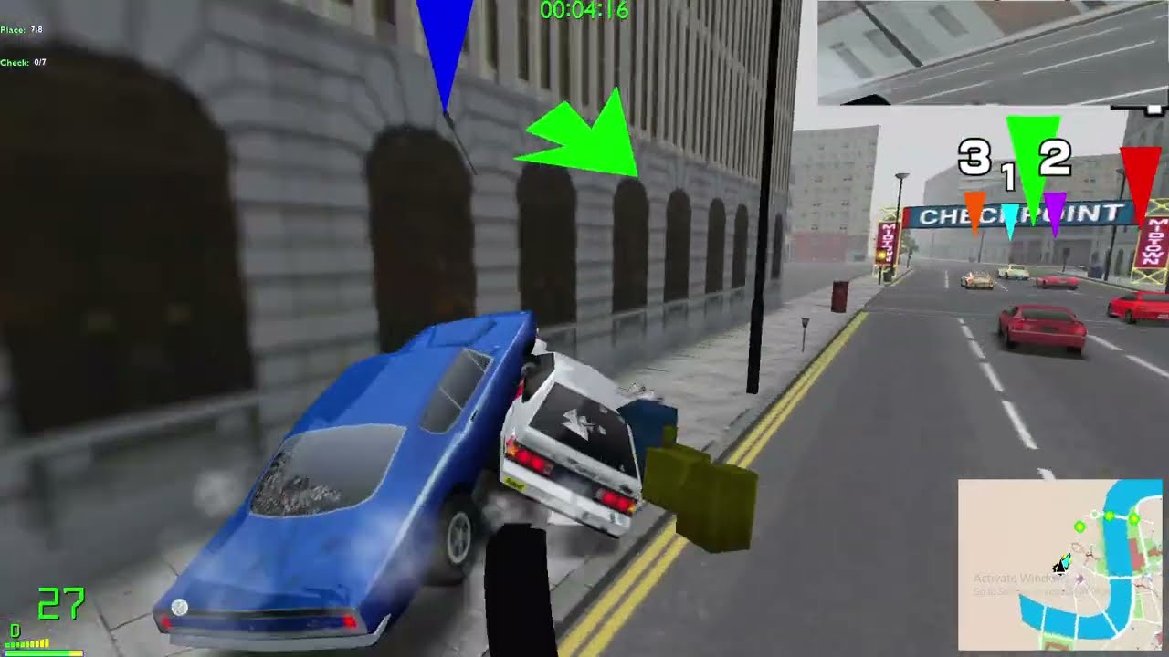 Midtown Madness 2 - London - Checkpoint 4 - V & A Visit - MODIFIED OPPONENTS - Professional