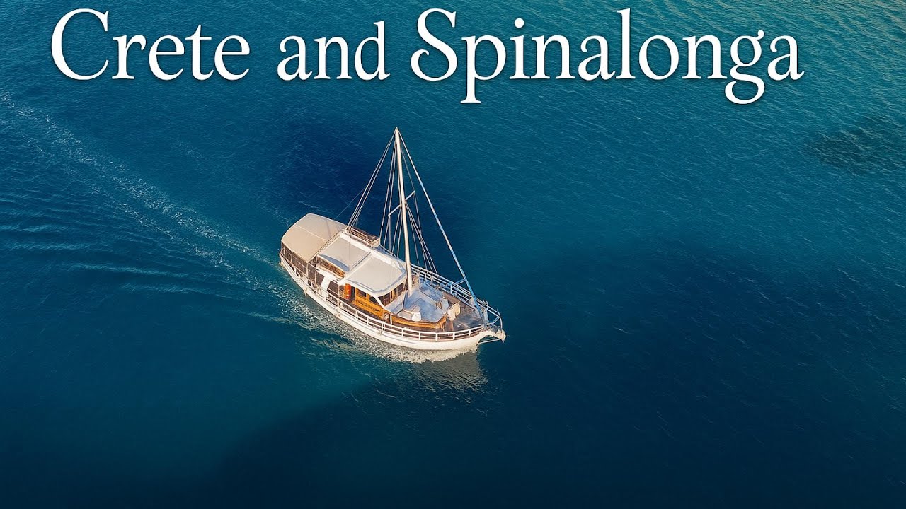 Central Crete and Spinalonga - 4Κ Relaxing Drone Video