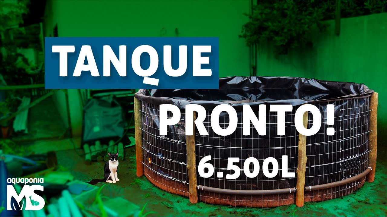 Montei meu tanque de geomembrana – Parte 02