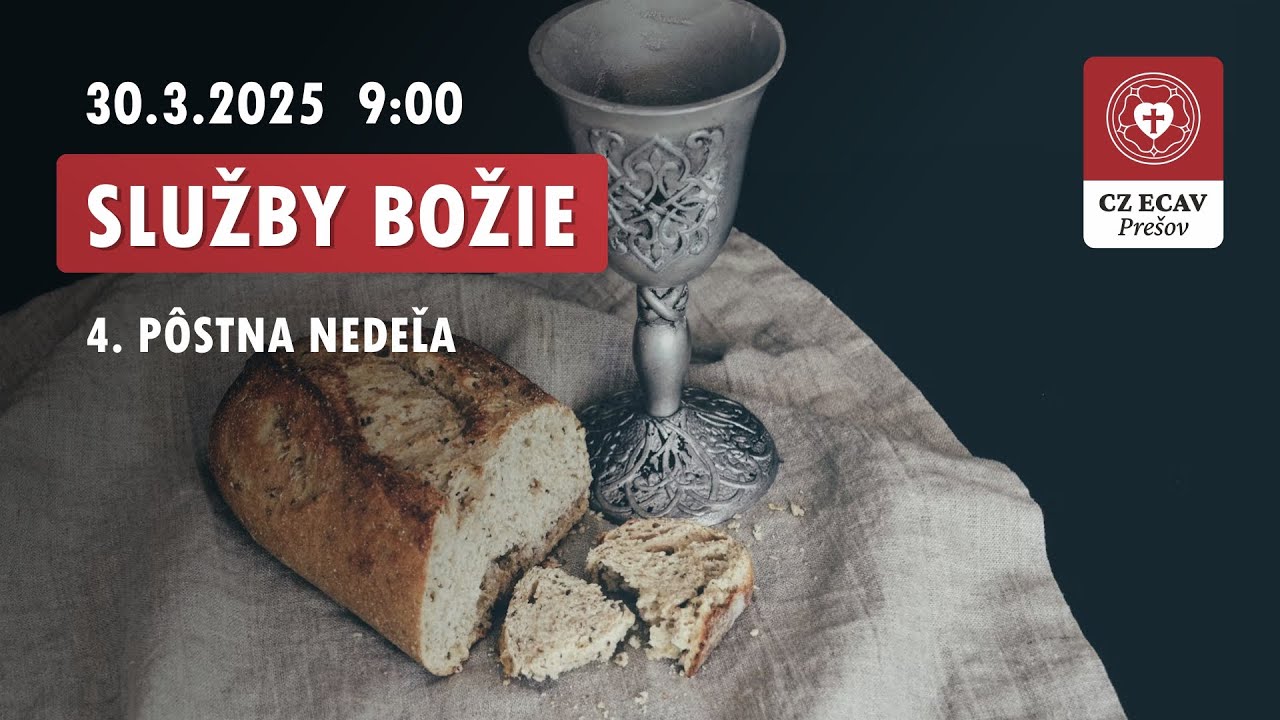 Služby Božie | 4. pôstna nedeľa | 30.3.2025 9:00