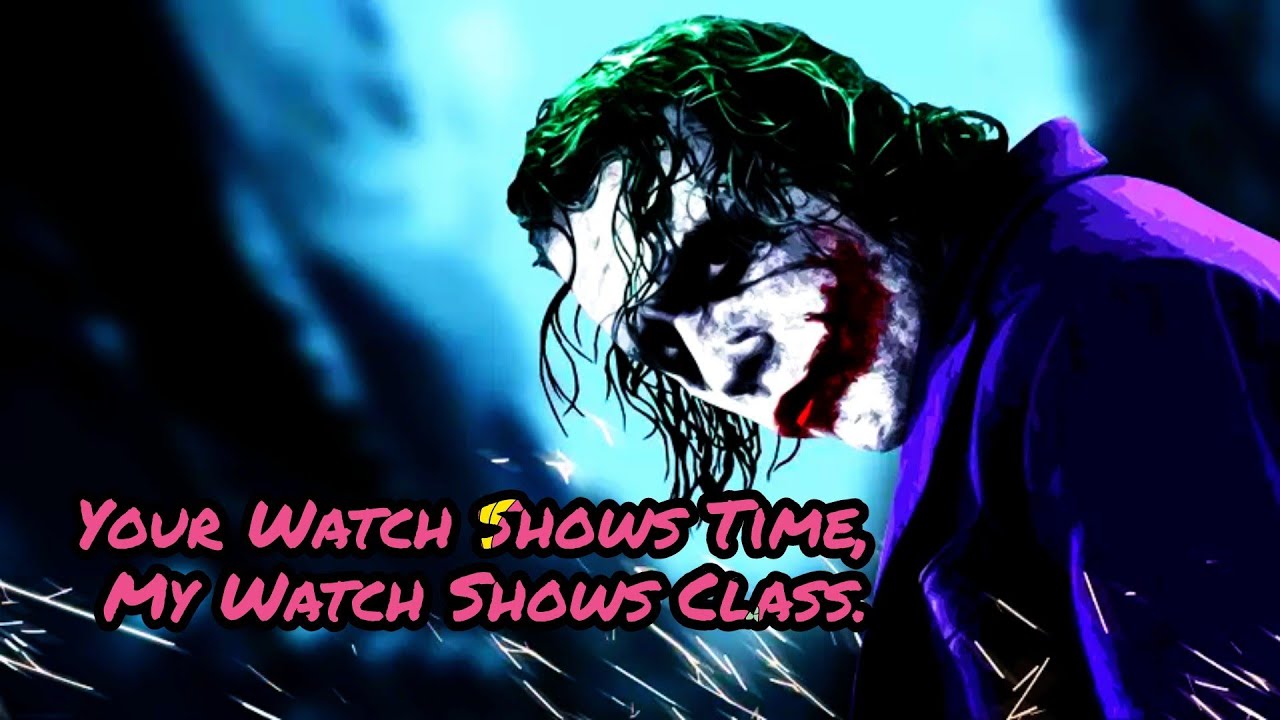 Joker Stay Learn Quotes | Villain Attitude Quotes | Joker Status