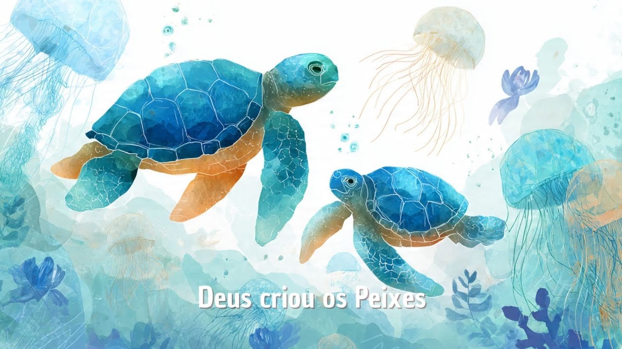 Deus Criou os Peixes | Lição 8 | A Criação 1° Trimestre - 2026 Ano A n°1 | Rol de Berço e Iniciantes