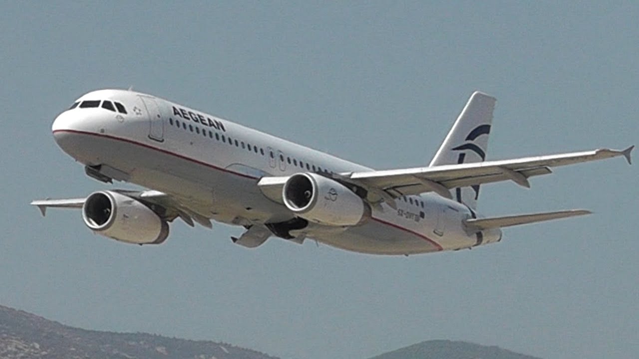 Aegean A320 Touch and Go, High Speed-Low Speed Low Pass! Airshow Display at Athens Flying Week 2013!