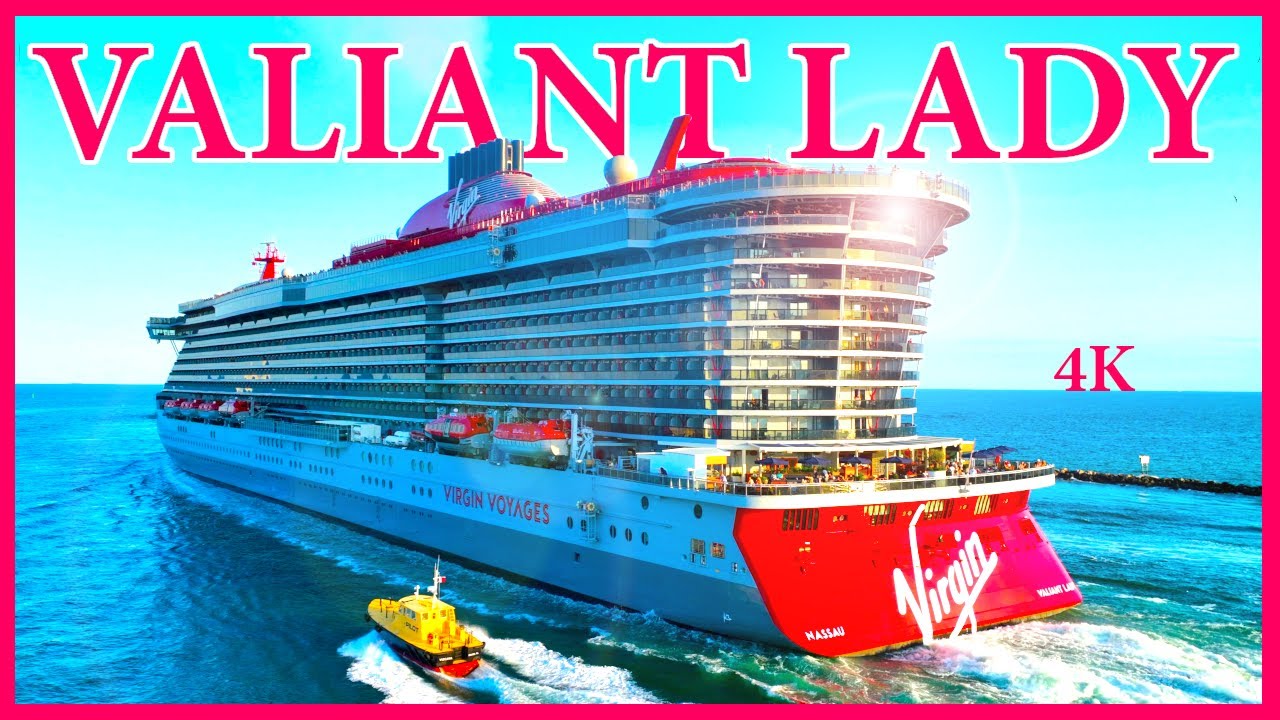 Valiant Lady Departs Port of Miami  - 4K
