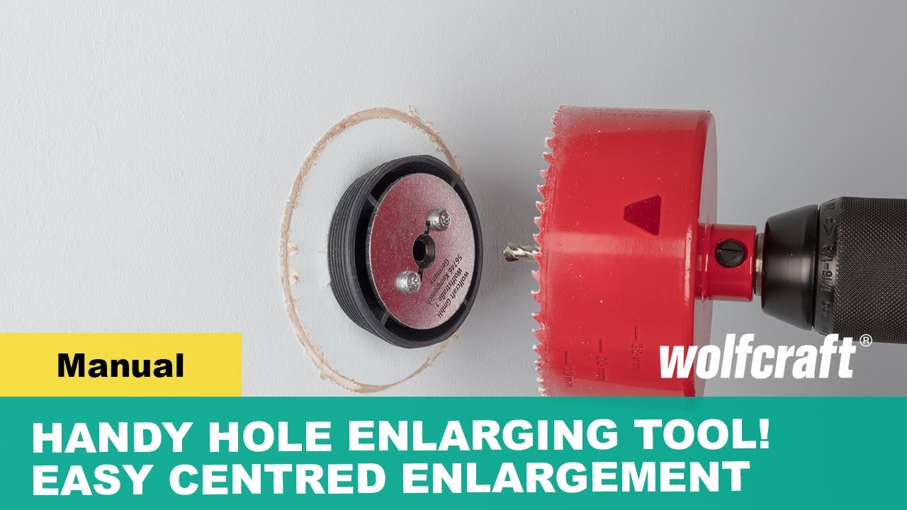 Handy Hole Enlarging Tool! Easy Centred Enlargement of Boreholes