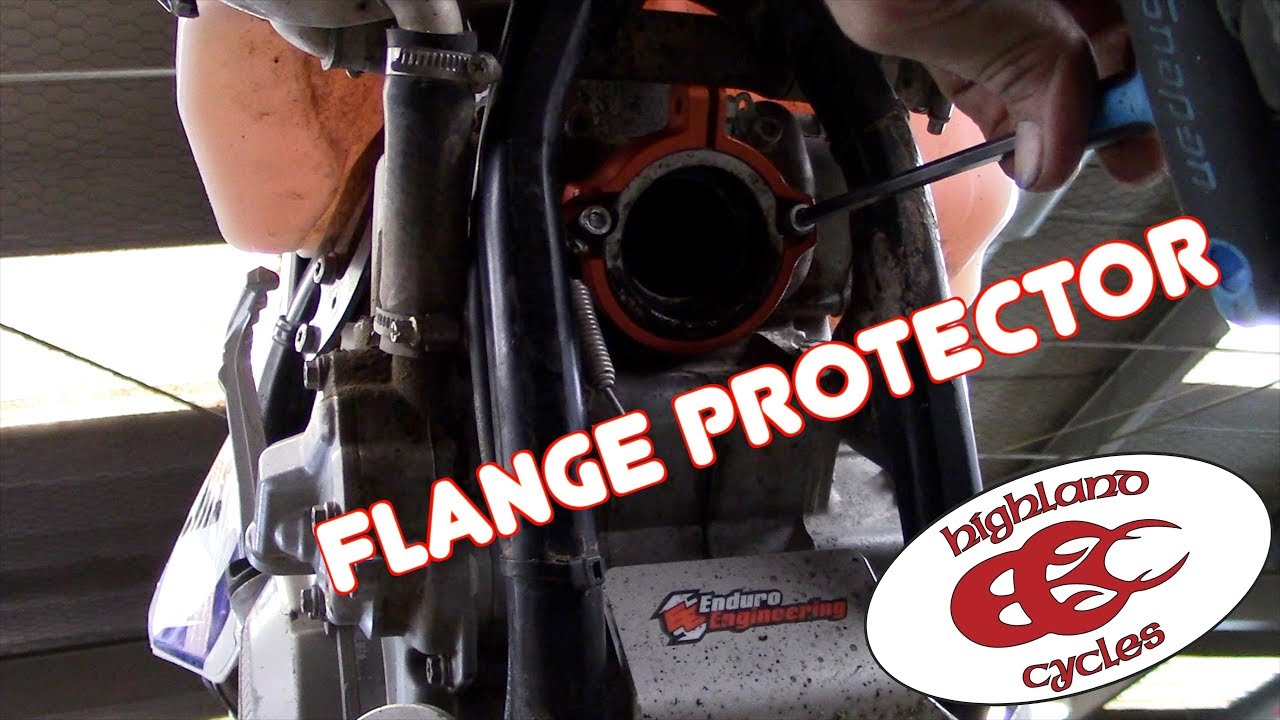 KTM 2 Stroke Flange Protector Install