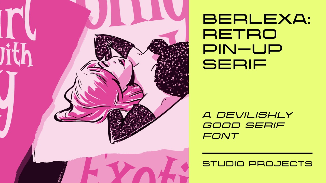 Burlexa: A Playboy Style Font by Wingsart Studio - 1950s | Pin-Ups | Typography | Graphic Design