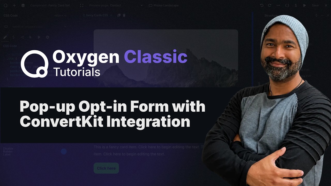 Setting Up a Pop-up ConvertKit Opt-in using Oxygen Builder Modal Element