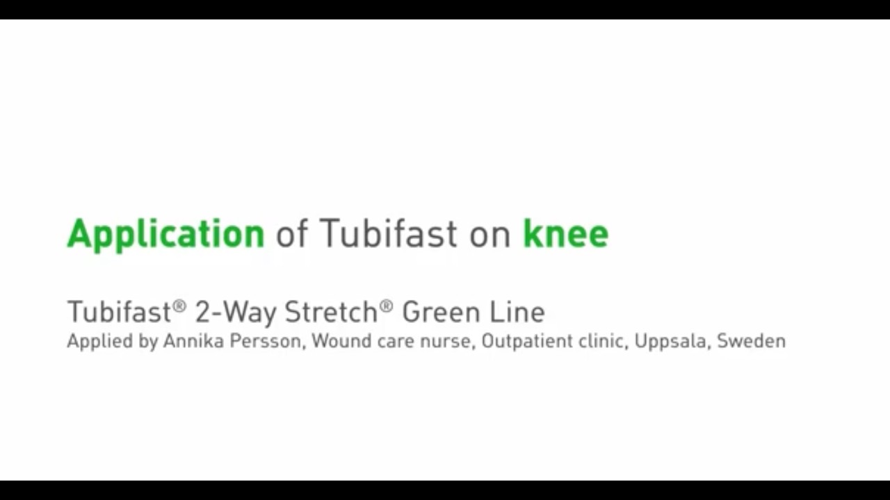 How to apply Tubifast on the knee ? step-by-step guide