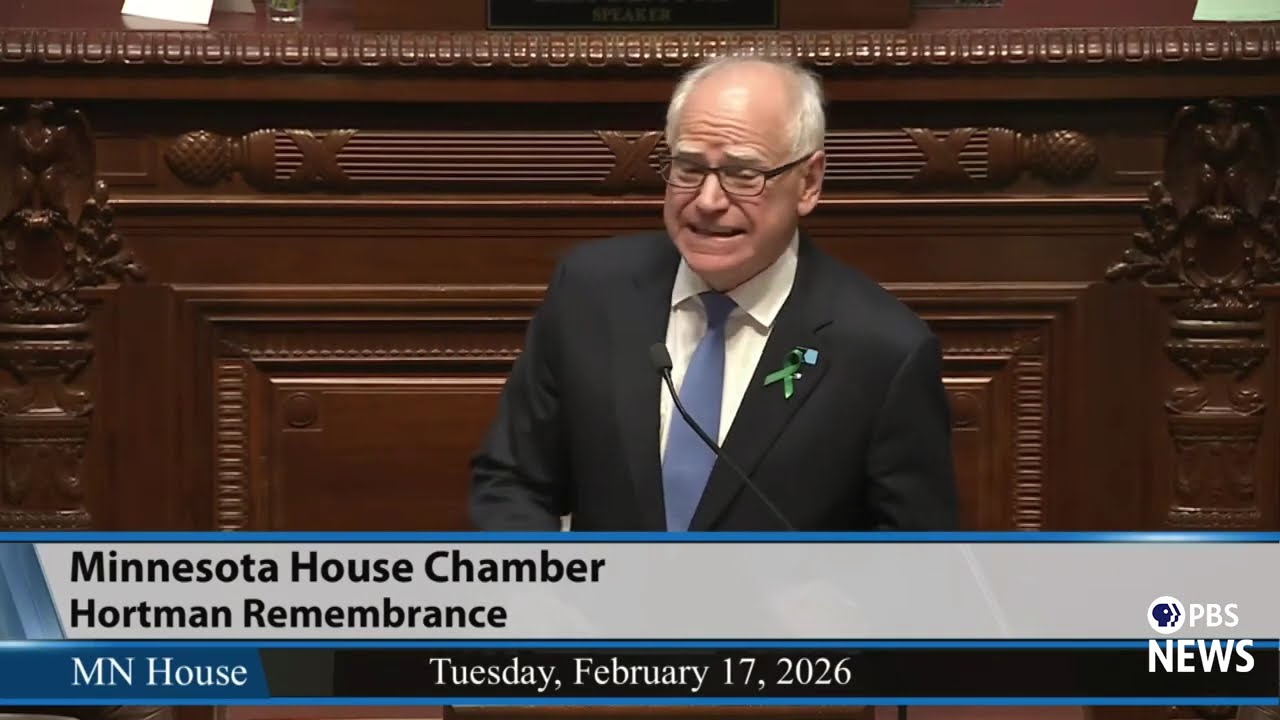 WATCH: Gov. Walz delivers remembrance of slain lawmaker Melissa Hortman to Minnesota Legislature