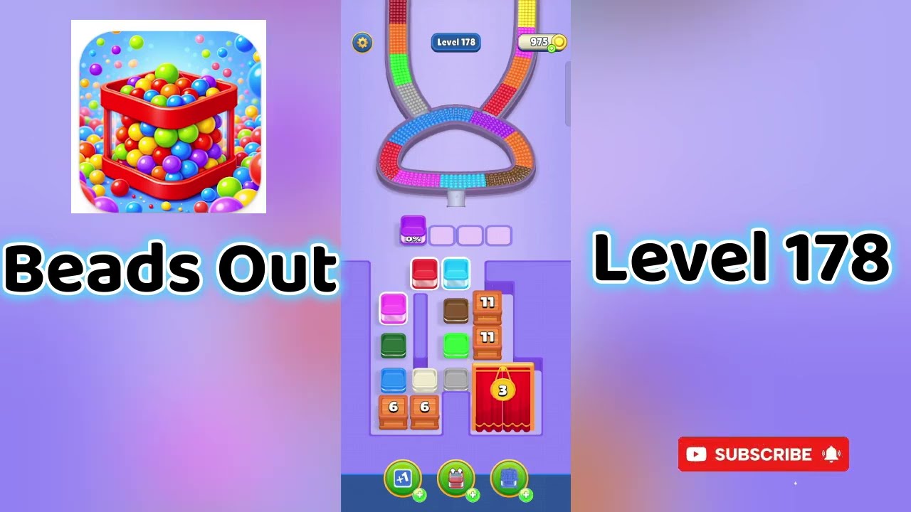 🎮 Beads Out Level 178 Walkthrough 🧩 | Tricky Bead Puzzle Solution | Mini Boss